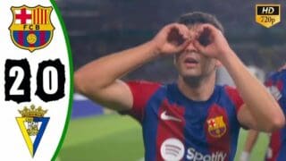ไฮไลท์ลาลิกา 2023 บาร์เซโลน่า 2-0 คาดิซ